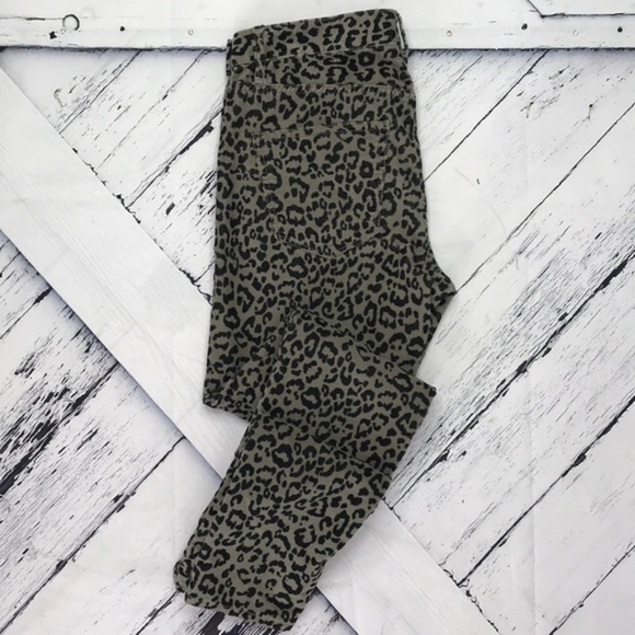 MADEWELL Gray Leopard Corduroy Pants sz 26x32 - Picture 2 of 12